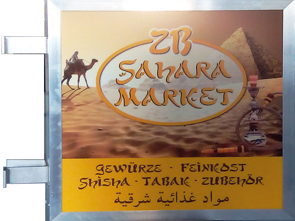 Sahara Markt Leuchtkasten